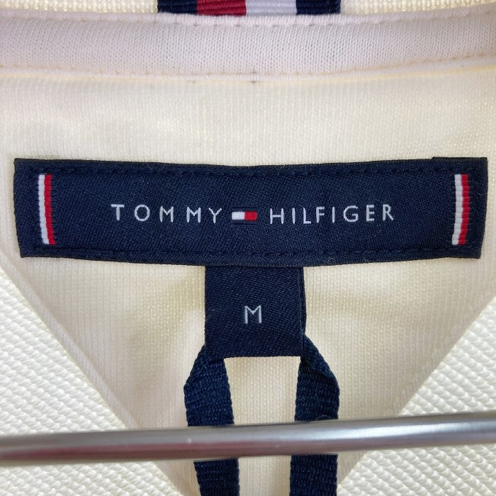 TOMMY HILFIGER トミーヒルフィガー モノグラムロゴ刺繍 スウェット トレーナー ホワイト sizeM ※所々汚れあり 瑞穂店