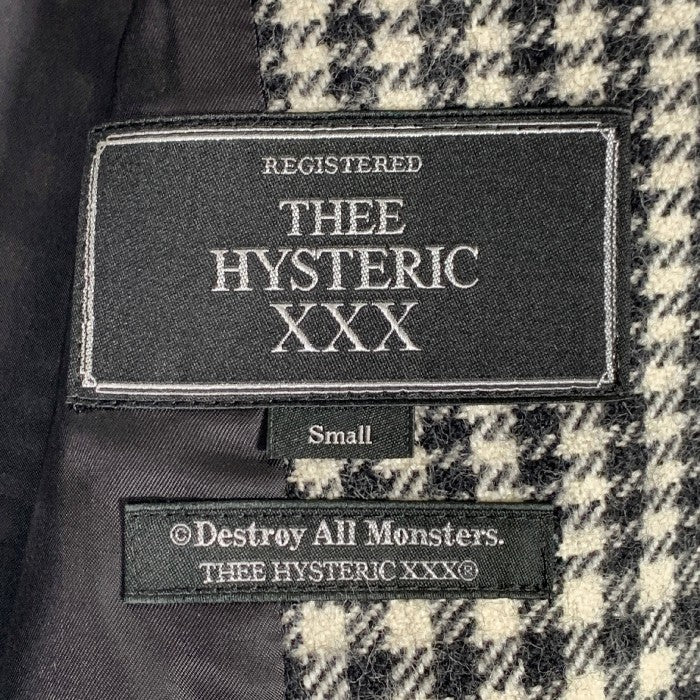 THEE HYSTERIC XXX ジィヒステリックトリプルエックス Destroy All Monsters ウール ダブル チェスターコート  グレー Size S 福生店
