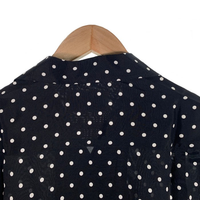 WACKO MARIA ワコマリア 23SS SMALL DOTS OPEN COLLAR SHIRT スモールドット オープンカラーシャツ 半袖 ブラック Size M 福生店