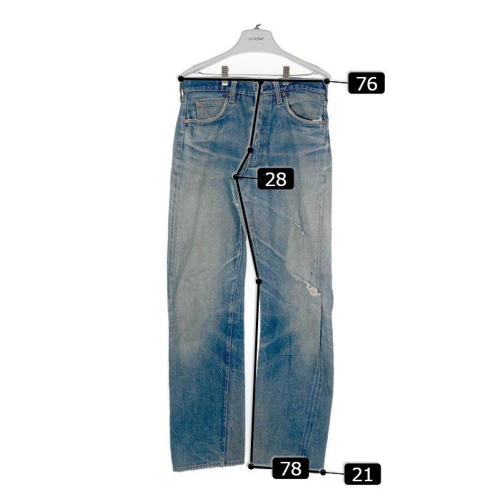 80's Levi's リーバイス 501 レッドライン デニムパンツ インディゴ リペア ダメージ有 Size31 瑞穂店