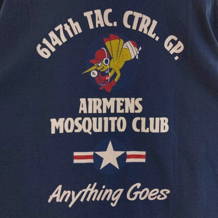 BUZZ RICKSON’S バズリクソンズ MOSQUITO CLUB プリント ロングスリーブTシャツ ネイビー Size XL 瑞穂店