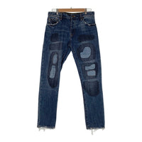 BILLIONAIRE BOYS CLUB ビリオネアボーイズクラブ BB HALF MOON JEAN ダメージ リペア加工 デニムパンツ 811-9109 インディゴ Size 30 福生店