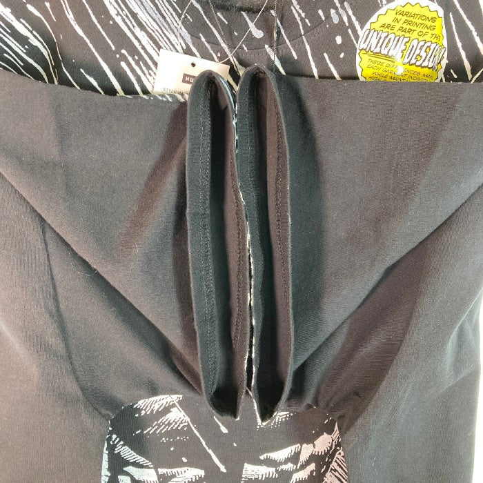 HUF ハフ × MARVEL マーベル コラボ WOLVERINE RAIN 半袖 Tシャツ hufworldwide ウルヴァリン アメコミ 全面プリント ブラック sizeXL 瑞穂店