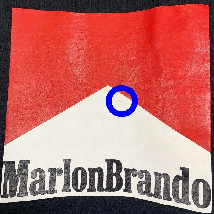 Cloney クロニー Marlon Brando マーロンブランド ラバープリント プルオーバースウェットパーカー ブラック Size L 福生店