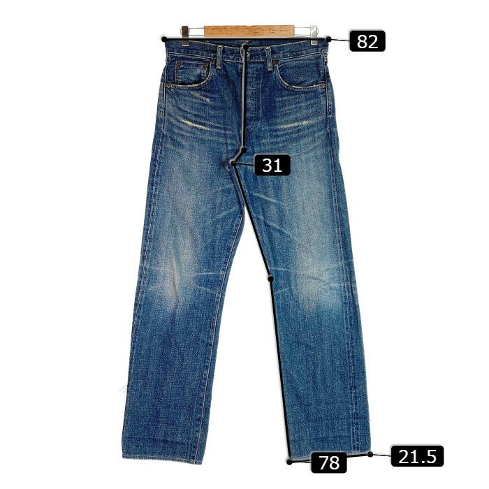 LEVIS リーバイス 日本製 復刻 96年製 702-XX 片面BIGE シンチバックモデル インディゴブルー size32 × 36 瑞穂店