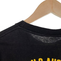 90's AEROSMITH エアロスミス PUMP TOUR 1990 プリントTシャツ ブラック PUSHEAD パスヘッド 袖裾シングル Size L 福生店