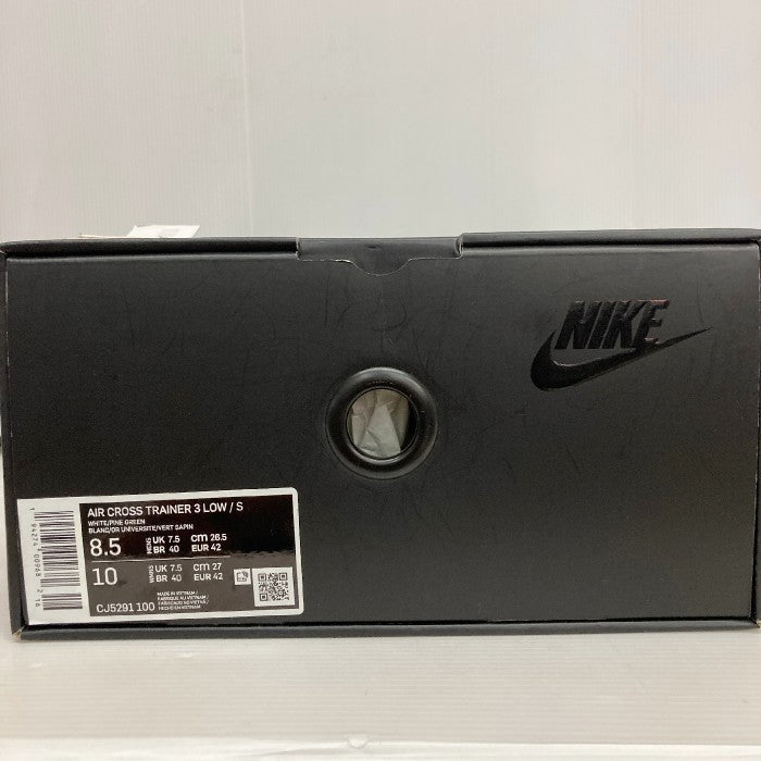 SUPREME × NIKE シュプリーム × ナイキ CJ5291-100 AIR CROSS TRAINER 3 LOW エア クロス トレーナー 3 ロー ホワイト size26.5cm 瑞穂店