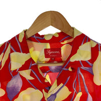 SUPREME シュプリーム 18SS  Lily Rayon Shirt リリィ レーヨンシャツ 百合 レッド Size M 福生店