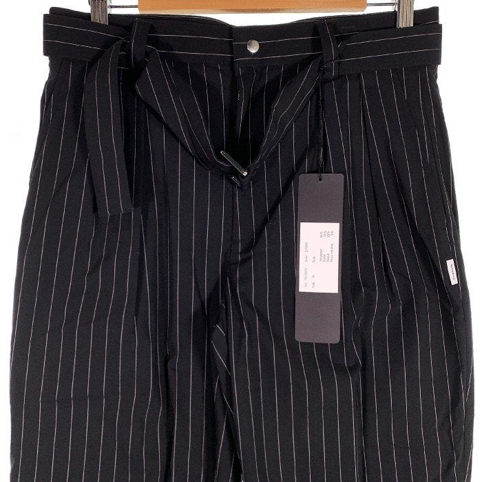 SUAVELE シュアーヴル HIGH-PERFORMANCE SLACKS ストライプ スラックス ブラック SV-0071 Size M 福生店