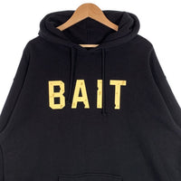 BAIT ベイト PINKY&THE BRAIN ピンキーアンドブレイン LOGO HOODY スウェットパーカー ブラック Size XL 福生店