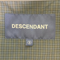 DESCENDANT ディセンダント チェック柄 アノラックパーカー ブラウン×ネイビー系 size2 瑞穂店