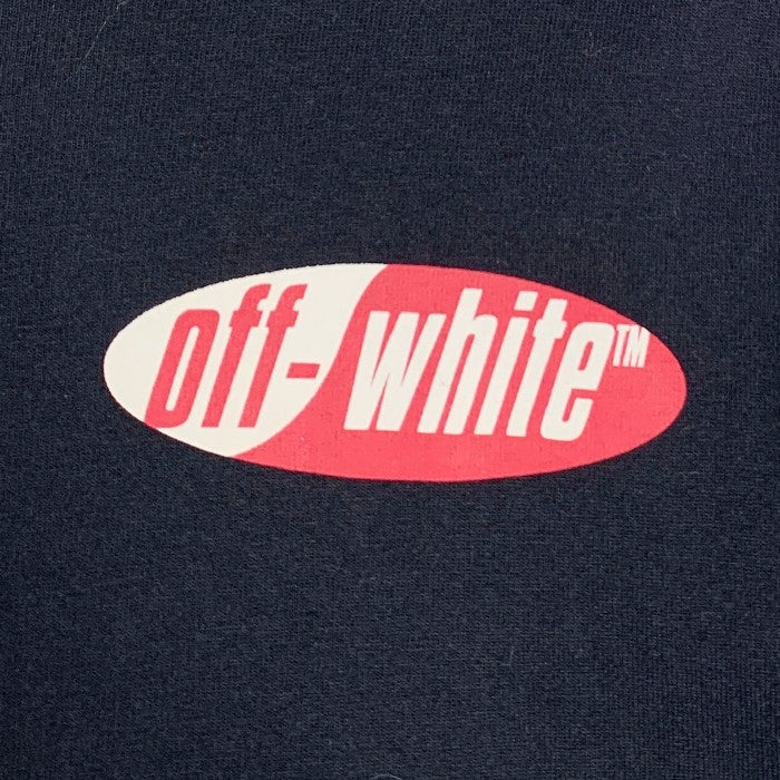 OFF-WHITE オフホワイト 19SS DIAG SPLIT LOGO L/S TEE ダイアゴナルスプリットロゴ ロングスリーブ Tシャツ ブラック OMAB001S19185006 Size L 福生店
