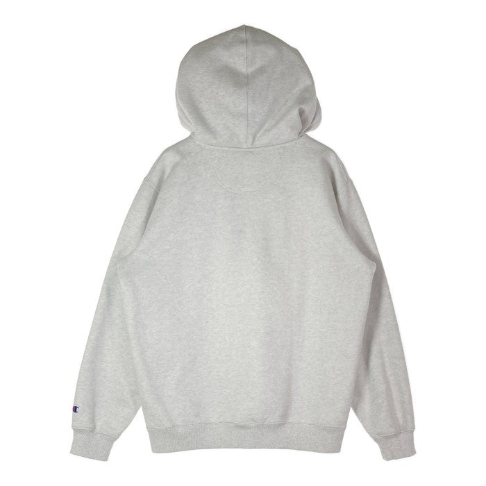 SUPREME × CHMPION  シュプリーム × チャンピオン 18AW Label Hooded Sweatshirt ラベルスウェットパーカー グレー sizeL 瑞穂店