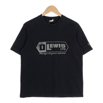 Lewis Leathers ルイスレザー プリントTシャツ 袖パッチ ブラック Size L 福生店