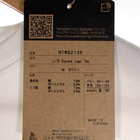THE NORTH FACE ノースフェイス L/S Square Logo Tee ロングスリーブ スクエアロゴ Tシャツ ホワイト レディース NT82136 Size M 福生店