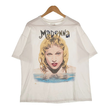 90's Madonna マドンナ THE GIRLIE SHOW プリントTシャツ ホワイト Hanes Size XL 福生店