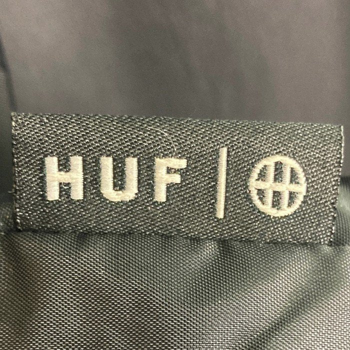 HUF ハフ ロゴプリント コーチジャケット ブラック size2XL 瑞穂店