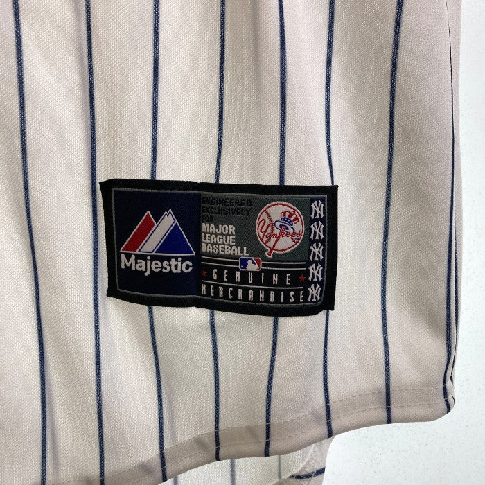 Majestic マジェスティック MLB メジャーリーグ ベースボール NEW YORK YANKEES ニューヨーク ヤンキース TANAKA 田中将大選手 19 HOME プレイヤー レプリカ ユニフォーム ホワイト sizeL 瑞穂店