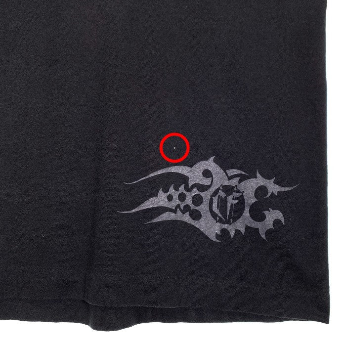 90's CHRISTIAN FLETCHER クリスチャン フレッチャー クロス トライバル プリント Tシャツ ブラック USA製 袖裾シングル Size L 福生店