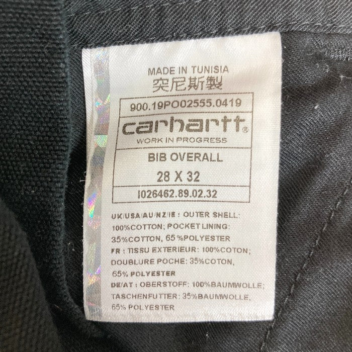 Carhartt カーハート オーバーオール work in progress ブラック size28/32 瑞穂店