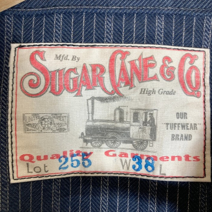 SUGAR CANE シュガーケーン Lot255 ストライプ ジャケット ネイビー sizeW38 瑞穂店