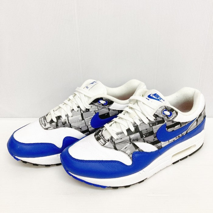 NIKE×atmos ナイキ×アトモス AIR MAX 1 PRNT エアマックス1 プリント AQ0927-100 ブルー size27.5cm 瑞穂店