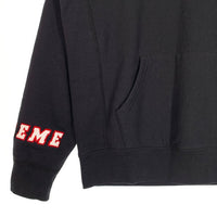 SUPREME シュプリーム 19SS Wrist Logo Hooded Sweatshirt リストロゴ プルオーバー スウェットパーカー ブラック Size S 福生店