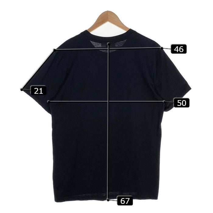 ami alexander mattiussi アミ アレクサンドル マテュッシ AMI DE COEUR T-SHIRT ワンポイント刺繡 Tシャツ ブラック Size XL 福生店