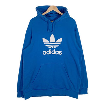 adidas アディダス トレフォイル ロゴプリント プルオーバースウェットパーカー ブルー DT7965 Size XL 相当 福生店