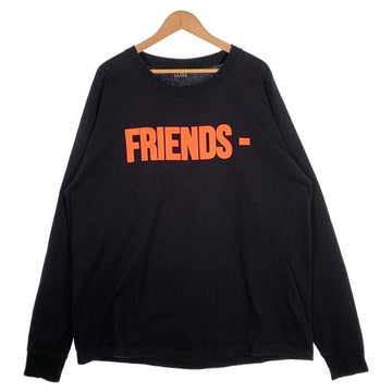 VLONE ヴィーロン FRIENDS プリント ロングスリーブTシャツ ブラック Size 2XL 福生店