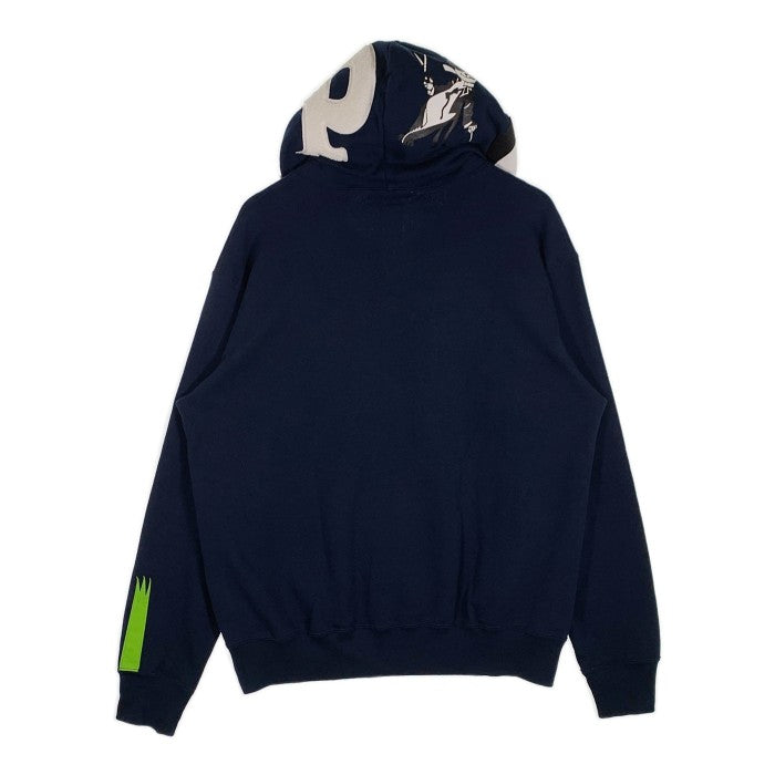 A BATHING APE アベイシングエイプ PANDA SHARK FULL ZIP HOODIE パンダ シャークパーカー ネイビー Size L 福生店