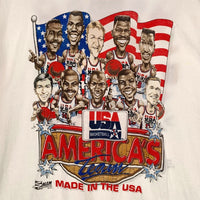 90's 1992 USA BASKETBALL バスケットボール ドリームチーム 両面プリント Tシャツ ホワイト SALEM Size XXL 福生店