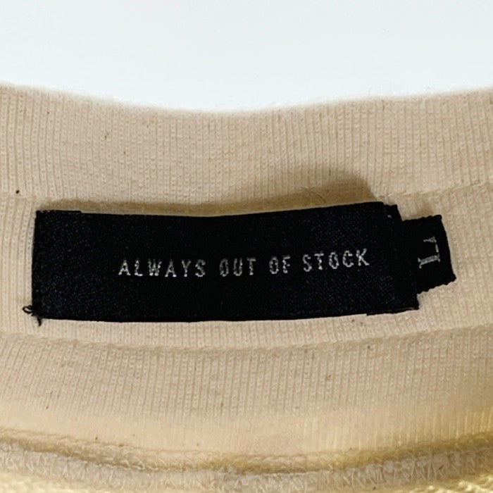 ALWAYS OUT OF STOCK オールウェイズアウトオブストック スウェット ショートパンツ クリーム Size L 福生店