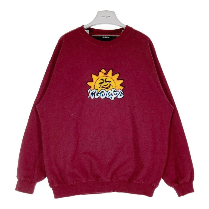 XLARGE エクストララージ SUNRISE CREWNECK SWEAT トレーナー スウェット バーガンディー sizeL 瑞穂店