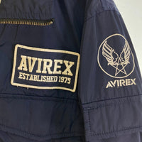 AVIREX アヴィレックス ワッペンジップアップブルゾン ネイビー sizeL 瑞穂店