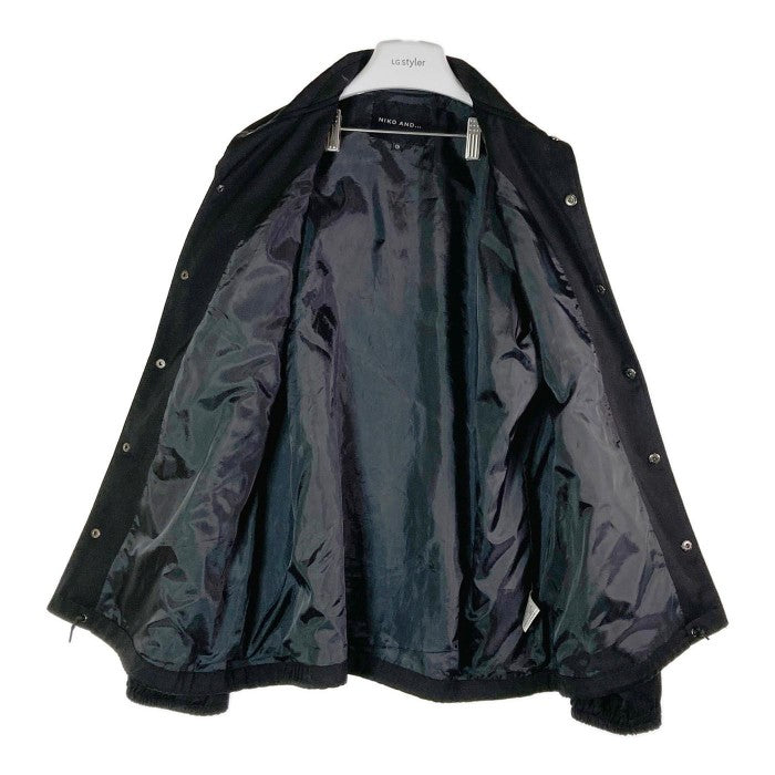 niko and...  ニコアンド コーチジャケット ポリエステル 無地 ON71MJ04AD BLACK size3 瑞穂店