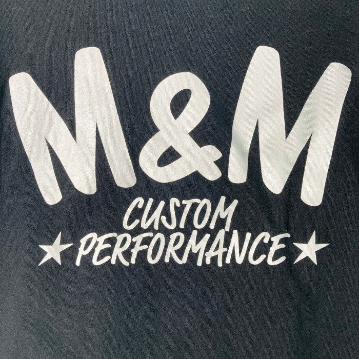 M&M エムアンドエム CUSTOM PERFORMANCE ロゴプリント ロング Tシャツ ブラック sizeXL 瑞穂店