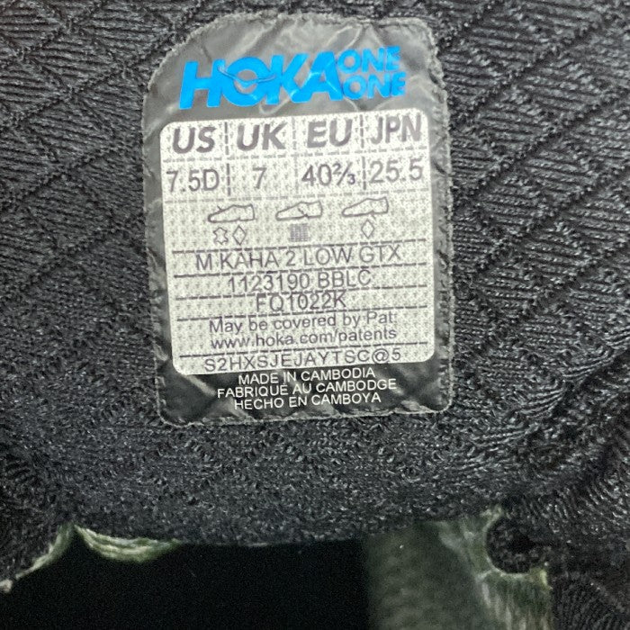 HOKA ONE ONE ホカオネオネ アナカパローGTX ゴアテックス ローカットスニーカー ブラック size25.5cm 瑞穂店