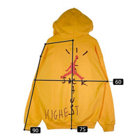 NIKE×TRAVIS SCOTT ナイキ×トラヴィススコット Cactus Jack Jordan Highest Hoodie  カクタスジャック ジョーダン ハイエストフーディ プルオーバーパーカー イエロー sizeL 瑞穂店