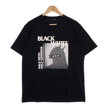 GOD SELECTION XXX ゴッドセレクショントリプルエックス 19SS プリントTシャツ ブラック GX-S19-ST-21 Size L 福生店