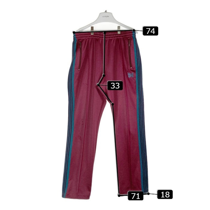 Needles ニードルス トラックパンツ NARROW TRACK PANTS ボトム ジャージ 臙脂 sizeM 瑞穂店