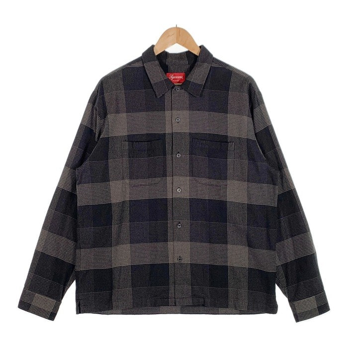 SUPREME シュプリーム 21AW Plaid Flannel Shirt チェック フランネルシャツ ブラック Size M 福生店