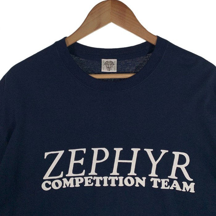 LEF HO ZEPHYR レフホー ゼファー プリントTシャツ ネイビー Size L 福生店