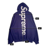 SUPREME シュプリーム 23AW Satin Applique Sweatshirts サテンアップリケ プルオーバースウェットパーカー ウォッシュネイビー Size XL 福生店