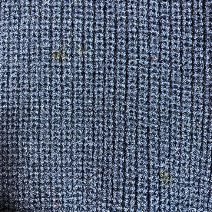 Papas パパス エルボーパッチニット ウールセーター ネイビー size- 瑞穂店