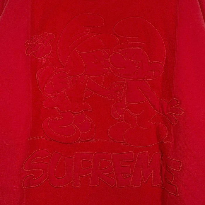 SUPREME シュプリーム 20AW Smurfs Hooded Sweatshirt スマーフ プルオーバー スウェットパーカー レッド Size XL