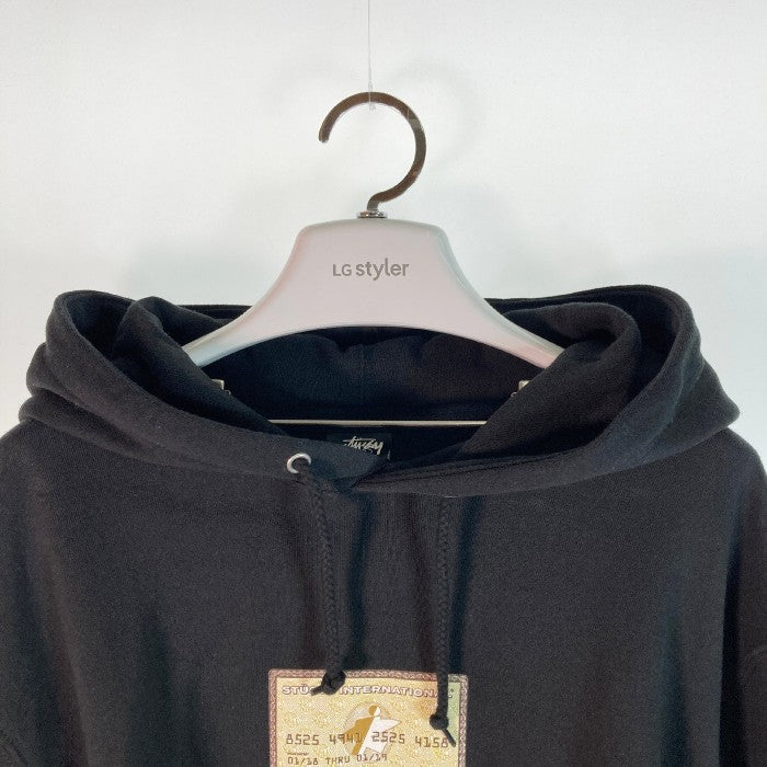 STUSSY ステューシー AMEX HOODIE パーカー 2021AW ブラック sizeL 瑞穂店