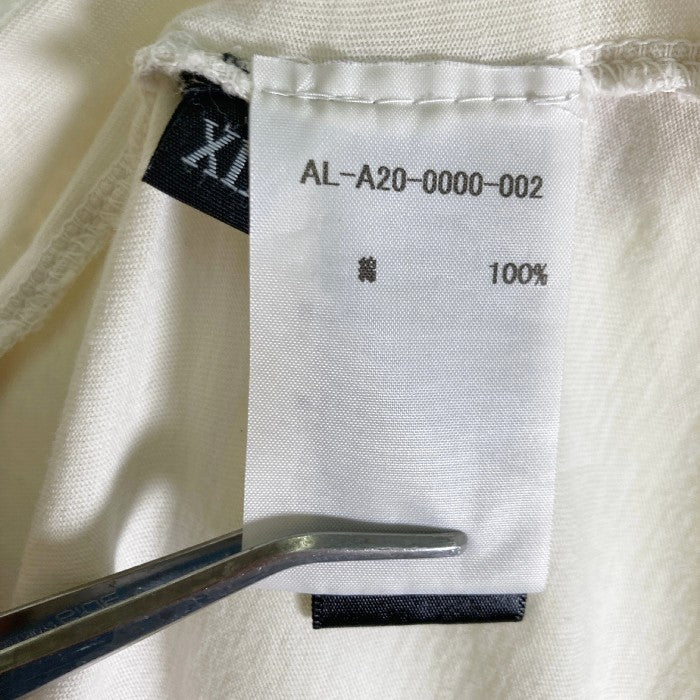 ALCHEMIST アルケミスト ダメージ加工 バックボーン プリントTシャツ 20AW AL-A20-0000-002 ホワイト sizeXL 瑞穂店