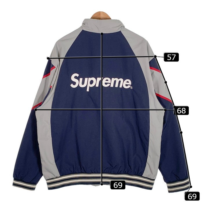 SUPREME シュプリーム 21AW New York Yankees Track Jacket ニューヨークヤンキース トラックジャケット ネイビー グレー Size XL 福生店