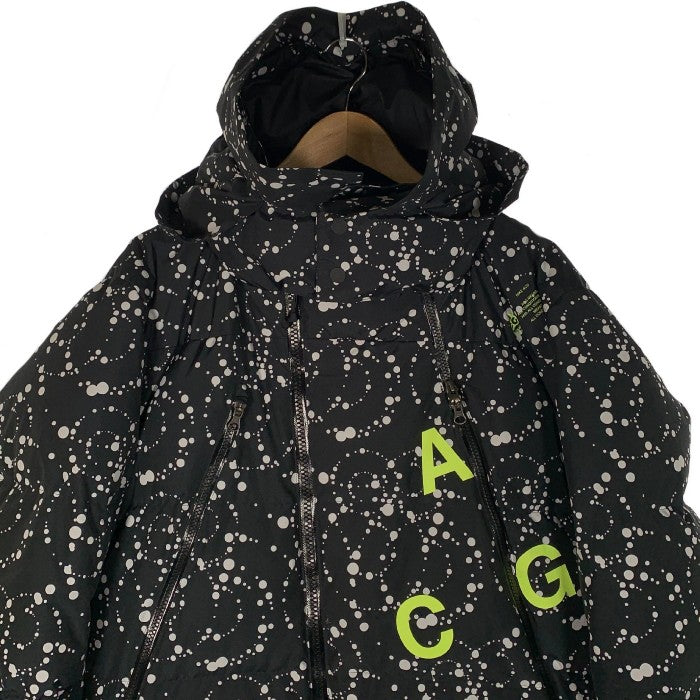 NIKELAB ACG ナイキラボ エーシージー DOWN FILL PARKA ダウンフィルパーカ ジャケット ブラック ドット AQ3517-010 Size M 福生店